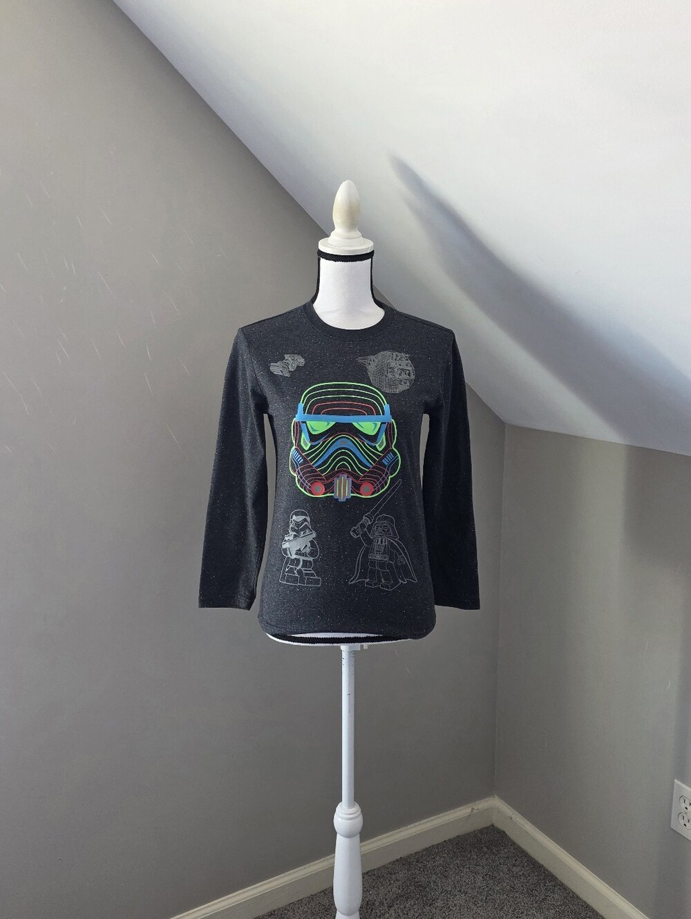 Lego Star Wars Darth Vader Boys Long Sleeve Shirt
